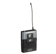 Передатчик Sennheiser SK-XSW-A для гарнитуры с беспроводной связью UHF, передний вид с антенной, кнопкой отключения звука и дисплеем LCD для надежной передачи аудио в диапазоне частот 548–572 МГцПередатчик Sennheiser SK-XSW-A для гарнитуры с беспроводной связью UHF, передний вид с антенной, кнопкой отключения звука и дисплеем LCD для надежной передачи аудио в диапазоне частот 548–572 МГц