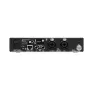 Sennheiser SR IEM G4 wireless stereo transmitter rear panel with XLR inputs, loop outputs, Ethernet port, and BNC antenna connector