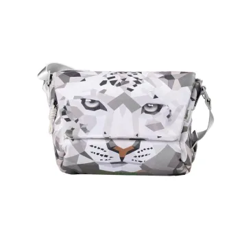 SmallRig Wild China Film Series Sling Bag featuring a snow leopard geometric pattern - Stylish camera bag with water-resistant fabric and adjustable shoulder strap.