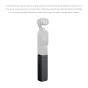 SmallRig power bank securely attached to DJI Osmo Pocket 3/4 for extended battery life and simultaneous charging, featuring USB-C port on the rear side.