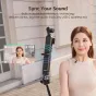 Блок питания SmallRig для DJI Osmo Pocket 3/4 с подключённым беспроводным микрофоном для синхронной передачи звука без задержек
