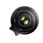 Объектив DZO Thypoch Ksana 35мм f/2 ASPH для Leica M с покрытием Epoch Coating M4, черная краска, вид сверху с открытым передним элементом и полумесячной фокусировочной шкалой