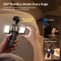 Ulanzi LM06 divas magnētiskās pildlampas ar 360° rotāciju, ideālas portretu pašfoto un ēdienu fotografēšanai