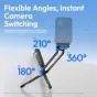 Ulanzi MA70 Magnetic Tripod with 360° Pan and 210° Tilt for DJI Action 3/4/5 Cameras – Flexible Mounting Angles for Smooth Vlogging and Adventure Filming