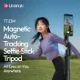 Ulanzi TT23M Magnetic Auto-Tracking Selfie Stick Tripod in action with AI 360° tracking capturing dynamic outdoor movement for vlogging and content creation