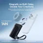 Ulanzi MG13 MagLock Power Grip с магнитной силой 14N на передней стороне, надежно удерживает смартфон для стабильной съемки и создания контента