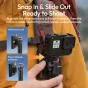 Ulanzi MT55 SnapGo Mini Selfie Stick Tripod с быстрозажимным механизмом для быстрой установки, закреплённый на камере для стабильной съёмки и ведения блога