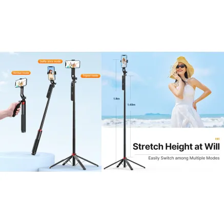 Ulanzi SK-07 Bluetooth Remote Control Selfie Stick V2