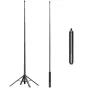 Ulanzi TT91 auto-open extension pole tripod with quadpod base, fully extended for versatile shooting and compact travel-friendly design