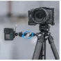 Falcam F22 Quick Release Dual Head Magic Arm with 360° ball heads securely mounting a GoPro and a Sony Alpha camera for versatile rig setup