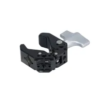 FALCAM F22 Quick Release Super Clamp с черным алюминиевым корпусом, интегрированным механизмом блокировки, резиновыми нескользящими накладками и совместимостью с резьбой 1/4-20 и 3/8-16 для надежного крепления камер и осветительFALCAM F22 Quick Release Super Clamp с черным алюминиевым корпусом, интегрированным механизмом блокировки, резиновыми нескользящими накладками и совместимостью с резьбой 1/4-20 и 3/8-16 для надежного крепления камер и осветитель