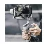 Falcam F38 Quick Release Base for DJI RS 4 Mini with camera mounted, showcasing secure quick-release mechanism and gear-driven balancing adjustment