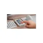 Biomag Mars MSD-NEO white programmable control deck with 15 customizable LCD keys in use, featuring precision thumbwheel and extended monitoring display on a workspace