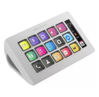 Biomag Mars MSD-ONE white programmable LCD macro pad with 15 customizable keys and side monitor display for gaming, streaming, and productivityBiomag Mars MSD-ONE white programmable LCD macro pad with 15 customizable keys and side monitor display for gaming, streaming, and productivity