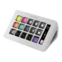 Biomag Mars MSD-ONE white programmable macro pad featuring 15 customizable LCD keys and a side monitor display for system information.