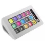 Biomag Mars MSD-ONE white programmable macro pad with 15 customizable LCD keys and side monitor display for gaming, streaming, and productivity