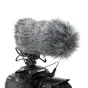AZDEN SWS-15 mīkstā kažokā vēja aizsargs virzītajam mikrofonam, piestiprināts kamerai profesionālai audio ierakstīšanai