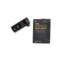 Azden WM-PRO wireless transmitter with Syntex lavalier microphone, part of the WLX-PRO wireless system for professional audio applications