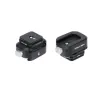 FALCAM F22 Cold Shoe Adapter Kit in black - quick release clamp and base with integrated cold shoe receiver for fast accessory mounting on cameras
