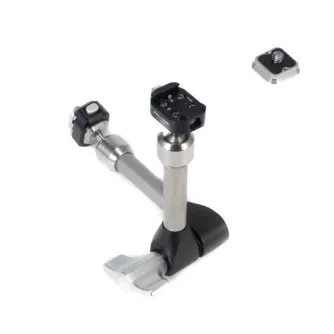 FALCAM F22 Quick Release 7-inch extension magic arm kit featuring dual 360-degree rotating ball heads, two quick release plates, and anti-twist screws for professional camera setups.