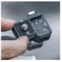 FALCAM F22 Quick Release Basic Plate close-up showing 1/4-20 screw, rubberized surface, and dual locating pins for secure camera mounting