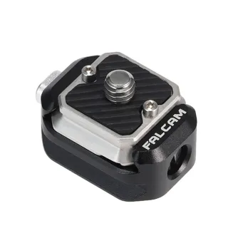 FALCAM F22 NATO Thread Adapter Kit V2 with textured rubber surface and ARRI-type positioning holes for secure camera rig mounting