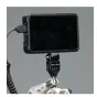 Falcam F22 NATO adapter kit with quick-release plate securely mounting a compact monitor on a camera rig, featuring anti-slip rubber padding and 1/4-20 threaded interface
