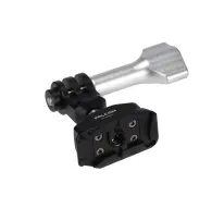 FALCAM F22 & F38 Quick Release Ball Head for action cameras - black aluminum with 360° rotation and 90° tilt, featuring an ergonomic handle for easy adjustment.FALCAM F22 & F38 Quick Release Ball Head for action cameras - black aluminum with 360° rotation and 90° tilt, featuring an ergonomic handle for easy adjustment.