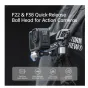 Шаровая головка быстрого крепления FALCAM F22 & F38 для камер GoPro HERO12/13, черного цвета, закрепленная на грудном креплении с адаптером для рюкзака