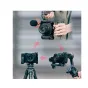 Крепёжная L-скоба Falcam F22/F38/F50 для Sony a7C II с креплением для вспышки и штативом в использовании