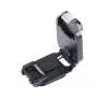 FALCAM F38 Quick Release Backpack Clip Base V2 - side view of secure camera backpack mount with safety lock and strap clamp