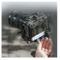Falcam F38 Quick Release Kit for DJI RS-series gimbals featuring a sliding plate design and lock mode, ensuring seamless connection between the camera and tripod systems.