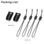FALCAM Maglink Quick Magnetic Buckle Mini Kit featuring 2 mini bases and 4 magnetic buckles for quick camera strap release, made of black ABS+PC, with a load capacity of 132 lb.