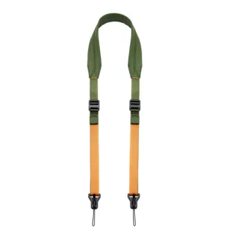 Falcam Maglink Quick Magnetic Buckle Shoulder Strap Classic V2 in green with durable Dyneema rope tail ends and magnetic quick-release system