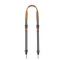 Falcam Maglink Quick Magnetic Buckle Shoulder Strap Lite V2 gray camera strap with durable nylon webbing and leather accents for secure, adjustable crossbody or shoulder use