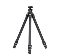 Falcam TreeRoot Quick Lock Lite carbon fiber travel tripod with F38 ball head, legs spread in three-position configuration, twist-lock joints, and removable rubber feetFalcam TreeRoot Quick Lock Lite carbon fiber travel tripod with F38 ball head, legs spread in three-position configuration, twist-lock joints, and removable rubber feet