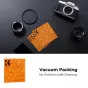 Комплект ухода K&F Concept для объективов 9 в 1 с вакуумной упаковкой микрофибровых салфеток, антипотеряйными шнурами и защитными колпачками 67мм для объективов диаметром 37мм, с фотокамерой Fujifilm и аксессуарами для чистки