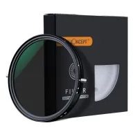 K&F Concept 77mm Nano-X CPL+Variable ND2-ND32 waterproof filter with green coating, displayed with packaging box showing ND scale and anti-scratch protectionK&F Concept 77mm Nano-X CPL+Variable ND2-ND32 waterproof filter with green coating, displayed with packaging box showing ND scale and anti-scratch protection