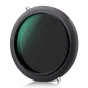 K&F Concept 77mm Nano-X Variable ND2-ND32 CPL filter with green-coated, anti-scratch, waterproof optical glass, front view
