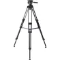 Libec 650EX two-section tripod with sliding plate and quick-release leg locks, fully extended for use with DSLR cameras