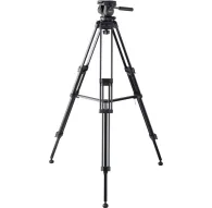 Libec 650EX two-section tripod with sliding plate and quick-release leg locks, fully extended for use with DSLR camerasLibec 650EX two-section tripod with sliding plate and quick-release leg locks, fully extended for use with DSLR cameras