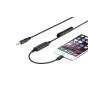 Адаптер Saramonic LC-C35 для Lightning разъема с 3.5-мм male разъемом для iPhone, с не запутанным спиральным кабелем для профессиональной записи моно и стерео звука