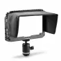 SmallRig 5-inch monitor cage for Blackmagic Video Assist 1981, featuring lightweight aluminum construction, a black fabric sunhood, monitor support with ball head, and HDMI clamp.