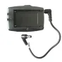 SmallRig baterijas plāksne SONY F970 F550 ar DC kabeli, aizmugures skats ar baterijas nodalījumu un 5.5*2.5mm strāvas pieslēguma ligzdu