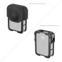 SmallRig aluminum cage for DJI Osmo 360 with and without silicone lens cover for 360° camera lens protection