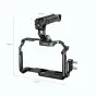 Кэдж SmallRig для Panasonic LUMIX GH6 с верхней ручкой, зажимом для кабелей HDMI и USB-C, а также множеством точек крепления для аксессуаров.