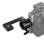 Крепление SmallRig EVF Mount 1594 с клеммой NATO, прикрепленное к корпусу камеры, обеспечивает 360° регулировку монитора/электронного видоискателя до 1.5 кг, с резиновым амортизатором для дополнительной защиты.