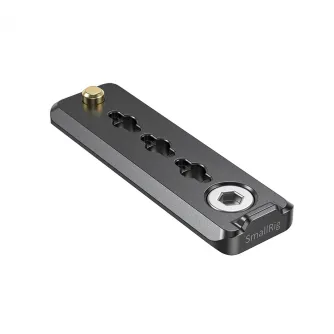 SmallRig Mini Safety NATO Rail for Mobile Phone Cage BUN2395 with 1/4-20 screw, multiple threaded holes, and a safety pin for secure accessory mounting