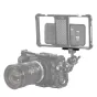 SmallRig Mini Safety NATO Rail BUN2395 with low-profile design for secure mobile phone cage mounting, featuring safety pin and multiple 1/4-20 threaded holes for versatile accessory attachments