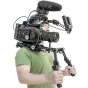 Профессиональный универсальный плечевой комплект SmallRig KGW102 с кинокамерой и микрофоном Rode для съемки крупноформатных проектов